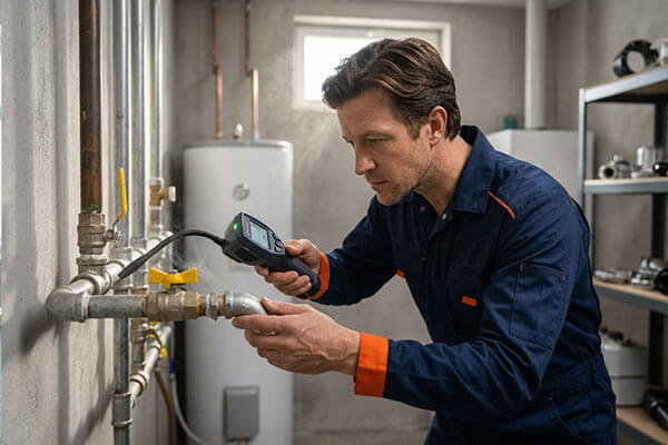 service verwarming gaslek detectie